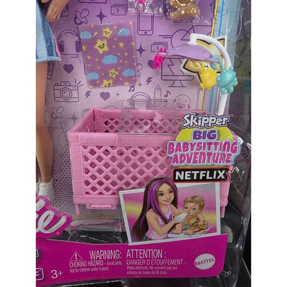 Barbie Skipper Babysitters Inc Doll Playset FUN Baby Care Accessories - Picture 5 of 9